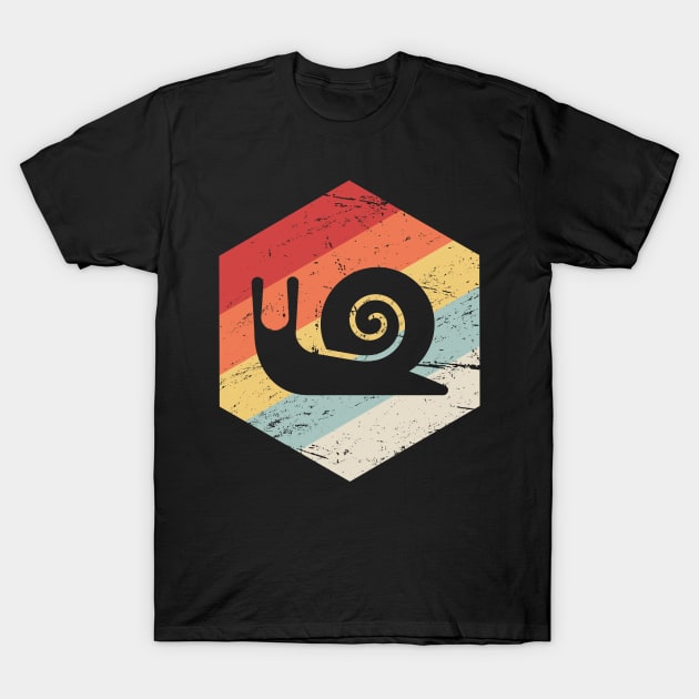 Retro Vintage Snail Icon T-Shirt by MeatMan